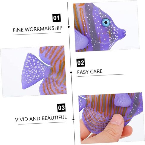 Artificial Fish Aquarium Accessories Pearl Decor Ocean Decor Aquarium Floating Ornament Artificial Floating Simulation Fake Betta Fish Aquarium Fish Aquarium Decor in Kuwait