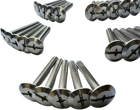1/4 "-20 × 2 بوصة مسامير الإعصار كومبو مسامير الرصيف، 25 حزمة، 304 الفولاذ المقاوم للصدأ in Kuwait