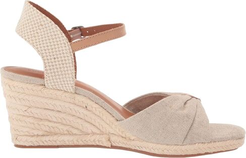 Lucky Brand womens Macrimay Espadrille Wedge Sandal, Natural/Platinum, 9.5 US in Saudi Arabia