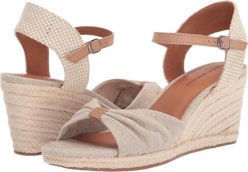 Lucky Brand womens Macrimay Espadrille Wedge Sandal, Natural/Platinum, 9.5 US in Saudi Arabia