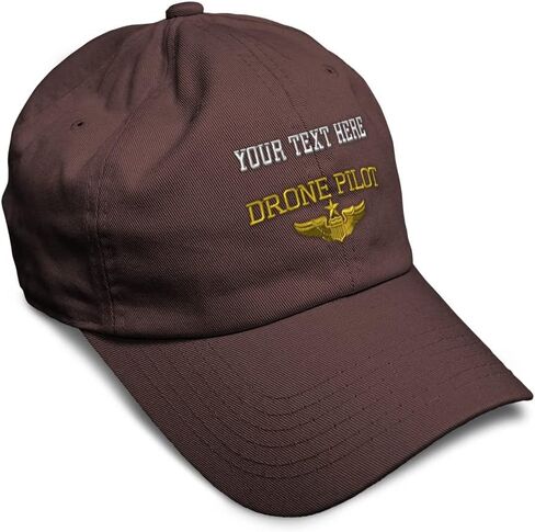 Soft Baseball Cap Drone Pilot Gold Embroidery Insignias UFO Twill Cotton Veteran Dad Hats for Men & Women in Saudi Arabia