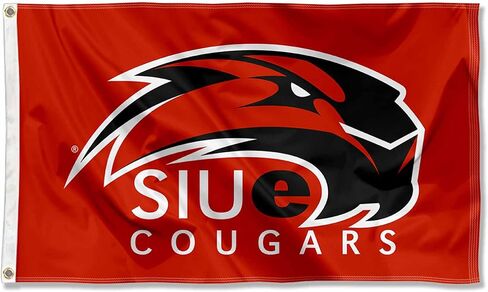 SIUE Cougars College Flag in Saudi Arabia