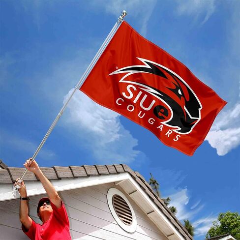 SIUE Cougars College Flag in Saudi Arabia