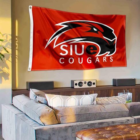 SIUE Cougars College Flag in Saudi Arabia