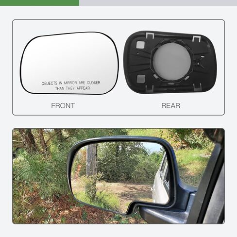 SCITOO Side View Mirror Glass Driver Left Side Mirror Glass Fit For 2000-2004 For TOYOTA AVALON W/O HEATED Chrome Flat Replacement Exterior Mirror Glass in Saudi Arabia