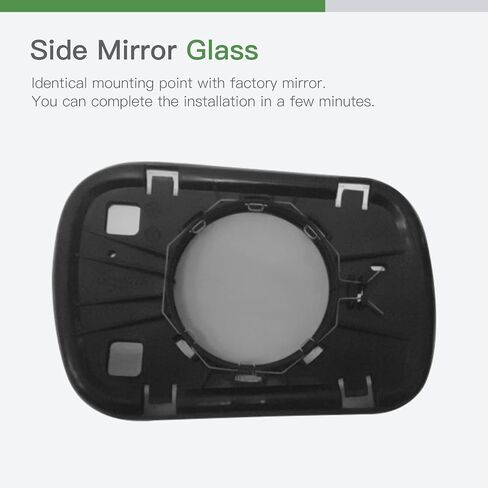 SCITOO Side View Mirror Glass Driver Left Side Mirror Glass Fit For 2000-2004 For TOYOTA AVALON W/O HEATED Chrome Flat Replacement Exterior Mirror Glass in Saudi Arabia