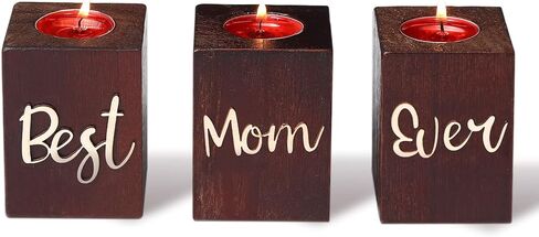 هدايا للأم من الابنة، حامل شموع أفضل هدية للأم على الإطلاق مع شموع صغيرة، هدية عيد ميلاد لعيد الأم، والذكرى السنوية، وعيد الشكر، وعيد الميلاد in Kuwait
