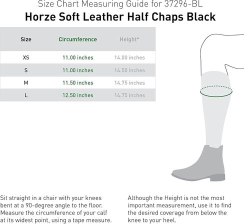 HORZE Soft Leather Half Chaps in Saudi Arabia