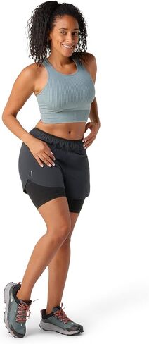 Smartwool Women’s Merino Wool Intraknit Active Lined Short — Mid Rise Shorts (Regular Fit) in Saudi Arabia