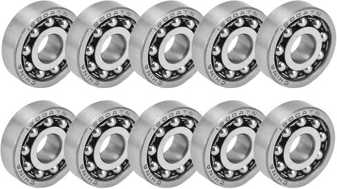 10Pcs Double Row Radial Balls Bearing, Self Aligning Ball Bearings, Miniature Ball Bearing Standard Cage 1200 1201 1202 1203 for Gearboxes Roller Skates(1201) in Saudi Arabia