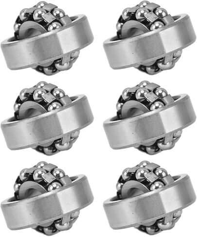10Pcs Double Row Radial Balls Bearing, Self Aligning Ball Bearings, Miniature Ball Bearing Standard Cage 1200 1201 1202 1203 for Gearboxes Roller Skates(1201) in Saudi Arabia