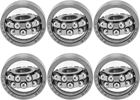 10Pcs Double Row Radial Balls Bearing, Self Aligning Ball Bearings, Miniature Ball Bearing Standard Cage 1200 1201 1202 1203 for Gearboxes Roller Skates(1201) in Saudi Arabia