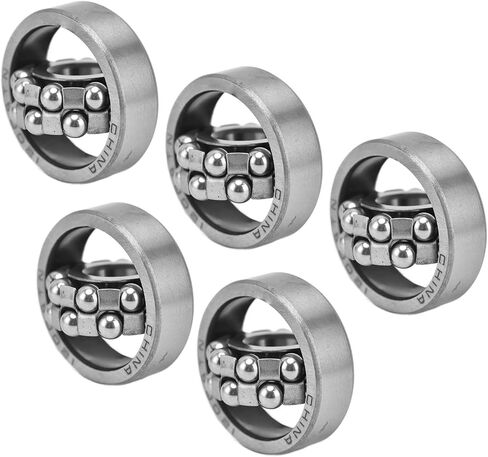 10Pcs Double Row Radial Balls Bearing, Self Aligning Ball Bearings, Miniature Ball Bearing Standard Cage 1200 1201 1202 1203 for Gearboxes Roller Skates(1201) in Saudi Arabia