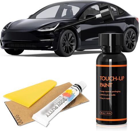 Solid Black Touch Up Paint for Tesla, DIY Car Paint Scratch Repair Kit, Automotive Paint, Quick & Easy Fix Scratch Repair for Tesla Model 3/Y/S/X in Saudi Arabia