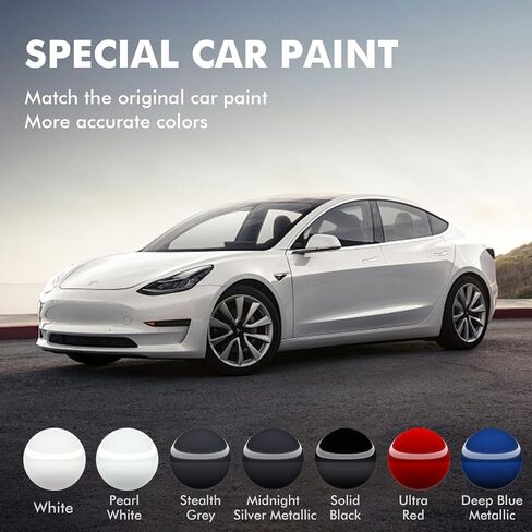 Solid Black Touch Up Paint for Tesla, DIY Car Paint Scratch Repair Kit, Automotive Paint, Quick & Easy Fix Scratch Repair for Tesla Model 3/Y/S/X in Saudi Arabia