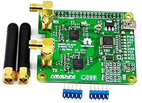 MMDVM وحدة نقطة الاتصال المزدوجة ذات القبعة المزدوجة V1.5.2 تدعم P25 DMR YSF NXDN DMR فتحة 1 + فتحة 2 لـ Raspberry pi مع منفذ USB (مع OLED) in Kuwait