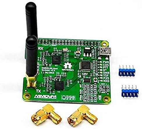 MMDVM وحدة نقطة الاتصال المزدوجة ذات القبعة المزدوجة V1.5.2 تدعم P25 DMR YSF NXDN DMR فتحة 1 + فتحة 2 لـ Raspberry pi مع منفذ USB (مع OLED) in Kuwait