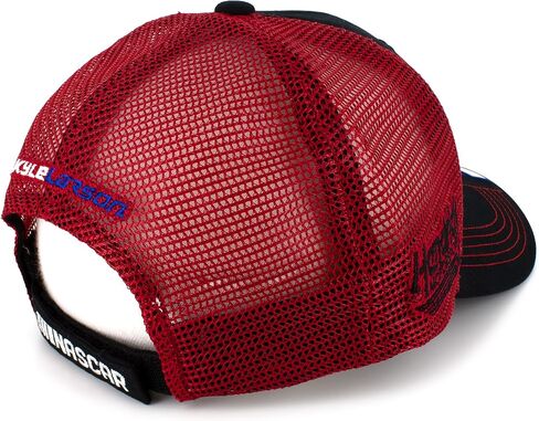Checkered Flag Kyle Larson Sponsor Team Mesh NASCAR Hat Red, One Size in Saudi Arabia