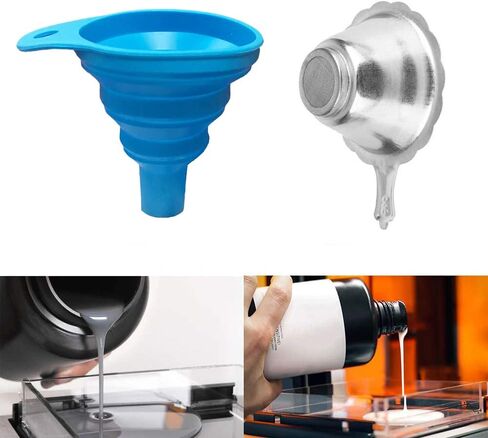 مجموعة مصفاة قمع السيليكون لمرشح الراتنج للطابعة ثلاثية الأبعاد من أجل ANYCUB Photon Sparkmaker Kelant Orbeat D100 SLA SLA DLP خيوط الطابعة ثلاثية الأبعاد Eewolf in Saudi Arabia