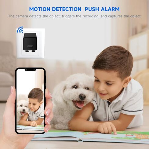 Home Security Camera 1080P Indoor with Hidden Spy Detector, WiFi Smart Security Camera with Motion Detection in Saudi Arabia