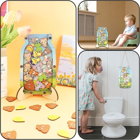 Reward Jar, Potty Training Reward Jars for Kids, Reward Jar Classroom Reward System, Star Jar Incentive Potty Training Responsibility Behavior for Kids(7.87x4.72in, 40pcs) (Animals) in Saudi Arabia