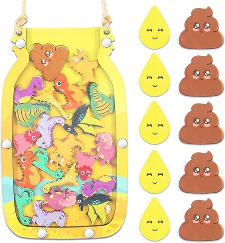 Reward Jar, Potty Training Reward Jars for Kids, Reward Jar Classroom Reward System, Star Jar Incentive Potty Training Responsibility Behavior for Kids(7.87x4.72in, 40pcs) (Animals) in Saudi Arabia