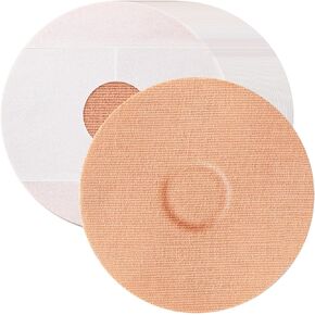 رقع لاصقة لـ Libre 3، 40 قطعة من غطاء مستشعر مقاوم للماء ومقاوم للعرق لـ Libre 3 لمدة 10-14 يومًا، حزمة خلفية مقطوعة مسبقًا، شريط CGM لاصق قوي بدون غراء في المنتصف (أسمر) in Kuwait