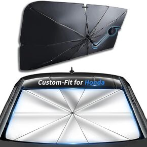 Custom-Fit for Honda Odyssey Windshield Sun Shade Umbrella, 360°Rotation Bendable Car Umbrella Sunshade Cover UV Block Car Front Window, Designed for Honda Accessories (for Honda Odyssey)