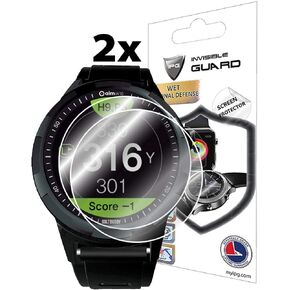 IPG for GOLFBUDDY aim W10 - aim W11 Golf GPS Smartwatch Screen Protector (2 Units) Invisible Ultra HD Clear Film Anti Scratch Skin Guard - Smooth/Self-Healing/Bubble -Free by