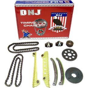 DNJ TK4155B Timing Chain Kit/For 2002-2011/ Ford, Lincoln, Mercury/Crown Victoria, E-150, E-250, Expedition, Explorer, F-150, F-150 Heritage, Grand Marquis, Mountaineer, Mustang/ 4.6L/ V8/ SOHC