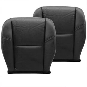 GXARTS Driver and Passenger Side Bottom Replacement Seat Cover Black Compatible with Cadillac Escalade 2007 2008 2009 2010 2011 2012 2013 2014