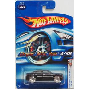 Hot Wheels Mattel 2006 1:64 Scale Black Chrysler 300C Hemi 4/38 Die Cast Car #004