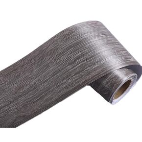 Amhao 5Meters Self-Adhesive Wood Grain Repair Tape Dark Grey Repair Tape for Desk Chair Furniture Decoration