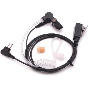 Radio Earpiece Replacement for Motorola Walkie Talkie CP040 CP200 CP250 CP300 GP3188 CT150 CT250 CT450-LS BEARCOM BC90 BC95 BC120 BC130 BC250D Covert Acoustic Tube FBI Style Headset
