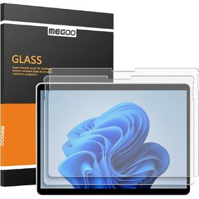 Megoo Matte Screen Protector for Microsoft Surface Pro 9/ Pro 10/ Surface Pro 8/ Surface Pro X, Anti Glare,Easy Installation Tempered Glass Screen Protector [2 Pack]