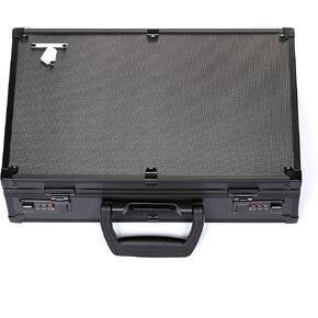 TC-A6 Black Lockable Storage Case with Movable Dividers for TCG, Deck Box, Card Games, MTG, Magic, FaB, PTCG, EDH, YGO, Commander, Dominion, Trading Cards