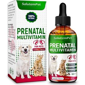 Dog Prenatal Vitamins | Pregnant Cat Supplies | Prenatal Vitamins for Dogs | Product for Pregnant Cat | Prenatal Dog Vitamins | Vitamins for Pregnant Dogs and Cats | Pregnant Dog Supplies | 2 oz