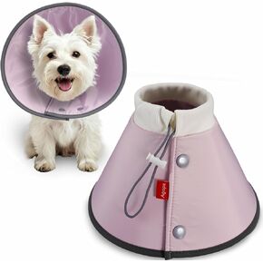 Agape Soft Dog Cone for Small Dogs & Cats, Comfy Dog Recovery Collar After Surgery, Adjustable E Collar Alternative to Stop Licking, Protective Elizabethan Collar for Pup&Kitty, Comfortable Dog Cones