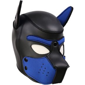 Neoprene Puppy Hood Camo Full Face Mask Cosplay Costume Dog Head Masks