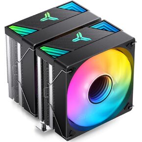 Jonsbo CR3000 ARGB Dual-Tower CPU Cooler,120mm/4.7in Dual-Fan Radiator,7 Against Gravity High Heatpipe Cooling,H160mm/6.3in,Support AM5/Intel LGA 1700,Illusion Topper with ARGB, White in Kuwait