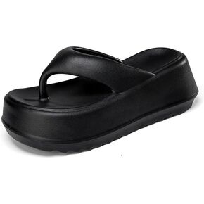 Cloud Slides for Women with Platform Pillow Trendy Thick Soles Cushioned for Summer Outdoor Sandals Slipper Shower House Home