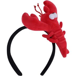 ITODA Lobster Headband Women Makeup Washing Spa Hairband Cute Headwear Costume Accessory for Party Christmas Photo Props