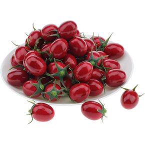 100Pcs Artificial Blueberry DIY Fruit Decor Craft Model Faux Lifelike Plate Basket Plant Centerpiece Living Room Dinning Table Cabinet