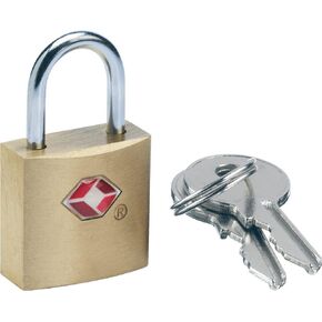 TSA Brass Key Padlock, Suitcase Lock with 2 Keys, TSA Approved Locks for Luggage, Travel Essentials