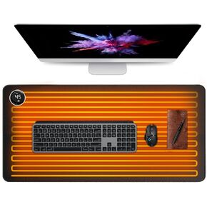 لوحة ماوس ساخنة، وسادة مكتب دافئة مطورة 2023 مع وضعين للتدفئة، حصيرة ماوس ألعاب كبيرة، لوحة ماوس كهربائية للتدفئة/لوحة لوحة مفاتيح ساخنة، ملحقات المكتب والمنزل، 31.5 بوصة × 13 بوصة in Kuwait