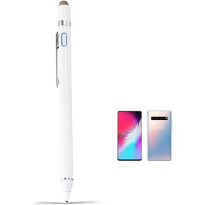 Stylus Pen for Samsung Galaxy Tab S Series 10.5, S4/S5E/S6 Pencil, EVACH Rechargeable Digital Pencil with 1.5mm Ultra Fine Tip Stylus for Samsung Galaxy Tab S Series 10.5, S4/S5E/S6, White