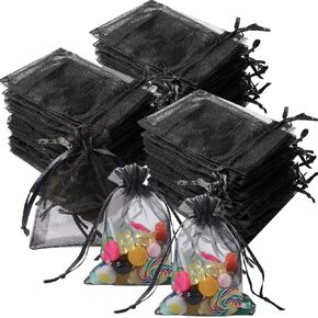 Woanger 500 Pcs Organza Bags Bulk 4 x 6 Inch Small Drawstring Mesh Gift Bags Jewelry Pouches Bags for Wedding Favor Birthday Party Bridal Shower Festival Candy Bags(Multicolor)