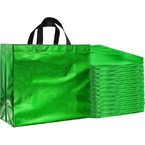 BLEWINDZ 60Pcs Large Gift Bags, Glossy Reusable Gift Bags Tote Bags with Handles for Birthday, Bridesmaid, Wedding, Party Favors (10Colors)