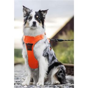 Dog Harness，Soft Massage Dog Vest Harness with Reflective Strip，Breathable No Choke No-Pull Pet Harness,Blue S