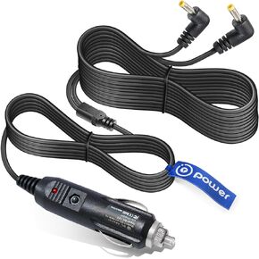 T POWER Dual Screen Auto Car Charger Ac Dc Adapter for Ematic Proscan Spectroniq FUNAVO WONNIE Milanix NaviSkauto Portable DVD Player Dual-Screens Auto Power Supply Cord